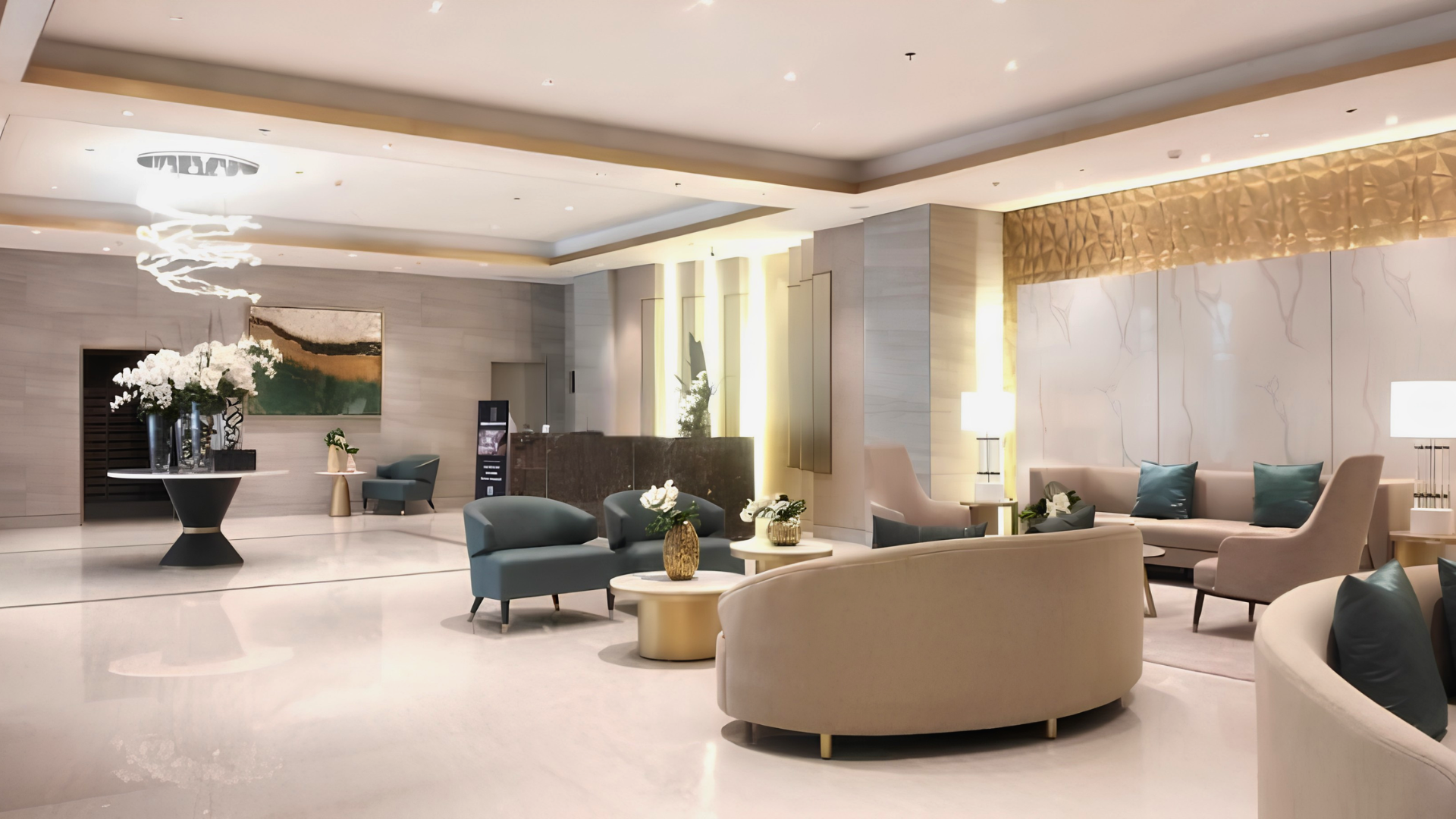 Lobby lounge area